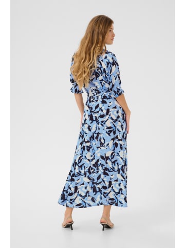 Kaffe Kleid KAmira Regular fit in Blue Flower Print