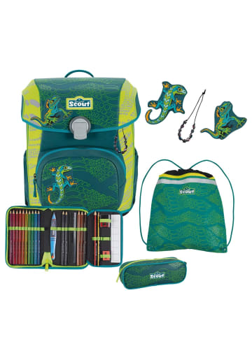 Scout Neo DIN Exklusiv Superflash Extreme - Schulranzen Set 4tlg. (Lizard) in Lizard