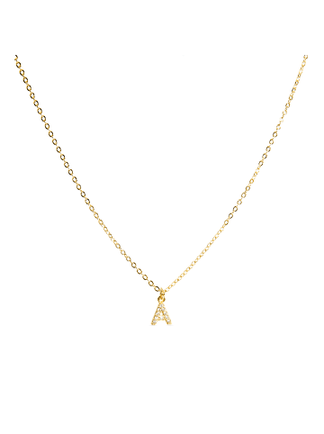Luxenter Halskette Alphabet mit 18 Karat Gold-Finish – ALPHABET