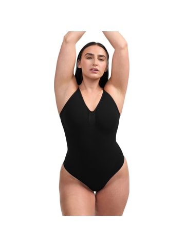 CFAB Figurformender Body mit Slip in Schwarz