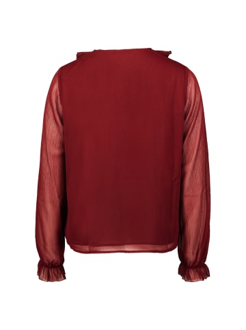 Zero  Chiffonbluse mit Volants in Cabernet