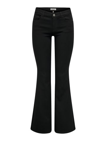 ONLY Schlaghosen-Jeans in Black Denim
