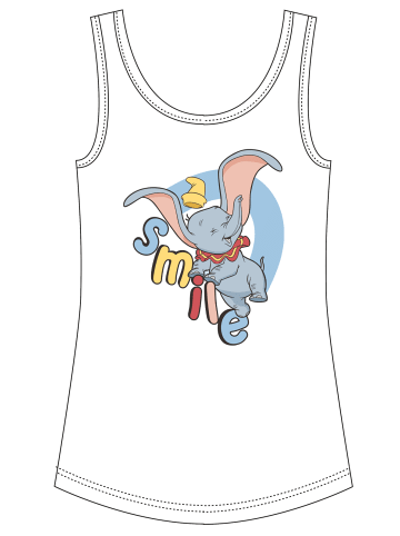 Disney Dumbo Tanktop Smile in weiss