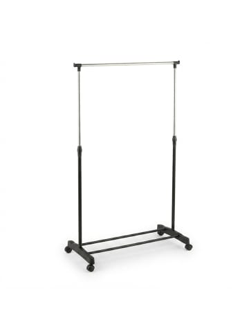 relaxdays Kleiderständer in Schwarz/ Silber - (B)76 x (H)91-156 x (T)40,5 cm