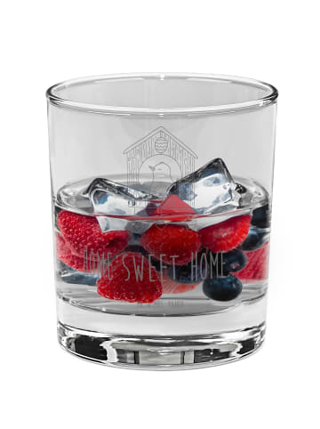 Mr. & Mrs. Panda Glas für Gin Vogelhaus Home mit Spruch in Transparent