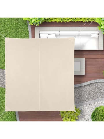 relaxdays Sonnensegel in Beige - (B)300 x (T)300 cm