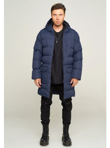 behype Wintermantel PUFFER PARKA in dunkelblau