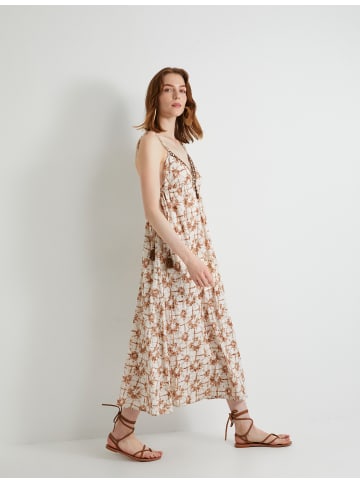 KOTON Kleid in Braun Gemustert