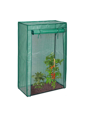 relaxdays 2 x Tomatengewächshaus in Grün - (B)100 x (H)150 x (T)50 cm