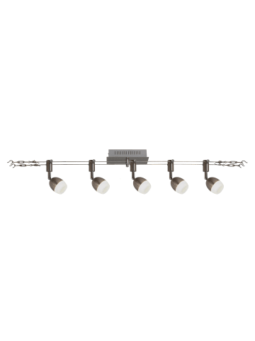 näve LED Deckenleuchte "TONY" in stahl-blank - (L)50 cm x (B)6 cm x (H)12 cm - EEK G