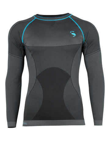 Stark Soul® Langarm Funktionsshirt Seamless Base Layer in Grau