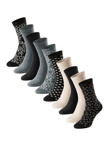 Schiesser Socken Bluebird in Grau / beige