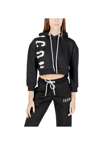 Icon Schwarz Baumwolle Hoodie