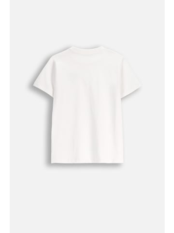 MOKIDA Baumwoll-T-Shirt mit kurzen Ärmeln in weiß