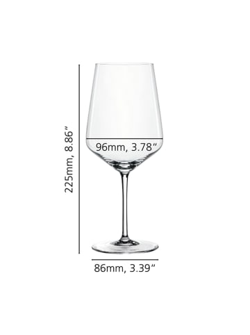 Spiegelau 4er Set Rotweingläser Style 630 ml in transparent