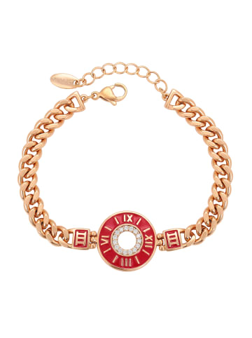 faina Women Bracelet in Rose Gold Red