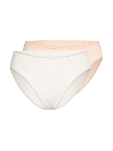 Schiesser Tai Slip Modal Essentials in Orange / Creme