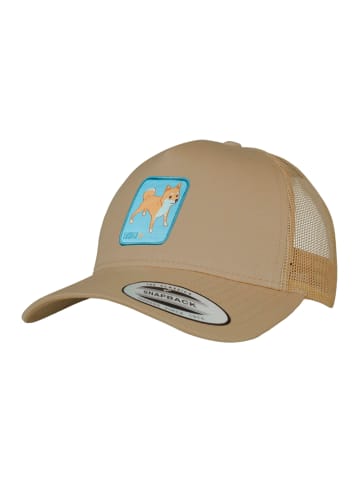 F4NT4STIC Trucker Cap Shiba Inu in Khaki