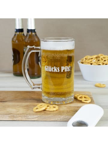 Geda Labels Bierkrug Glücks Pils in Klar - 500ml