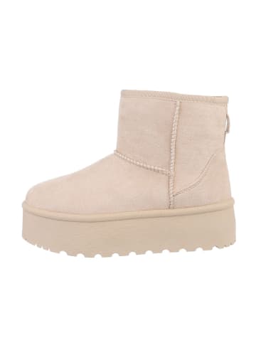 Ital-Design Stiefelette in Beige