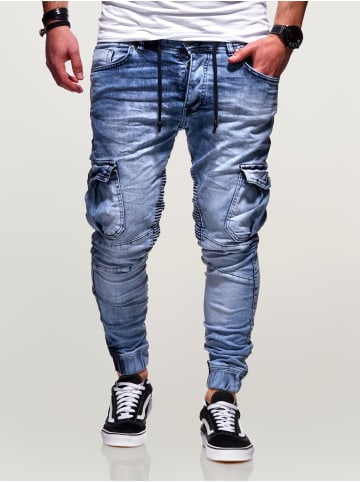 behype Jeanshose BILLY in hellblau