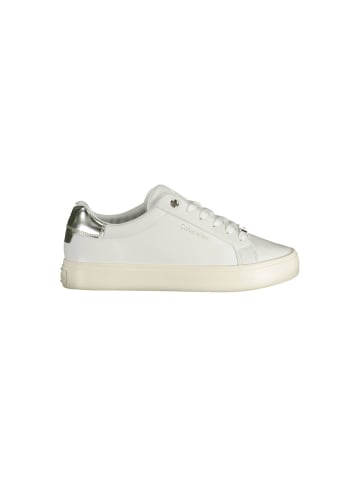 Calvin Klein Weiße Leder-Sneaker
