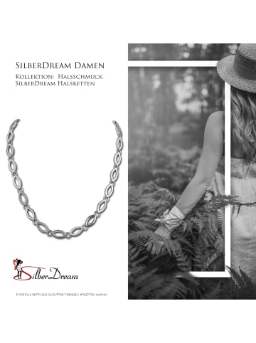 SilberDream 925 Sterling Silber Damen SilberDream Halsketten Oval  ca. 44cm