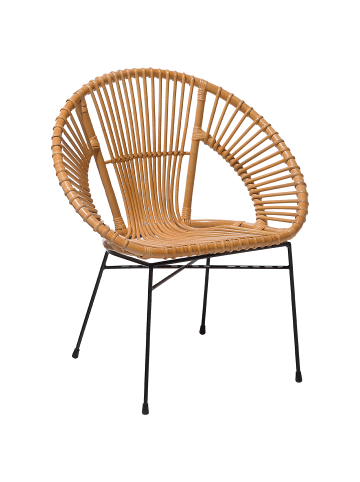 Beliani Esszimmerstuhl SARITA in Braun - (W) 70 x (H) 80 x (L) 48 cm