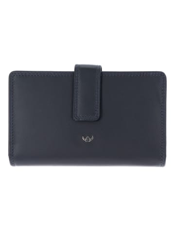 Golden Head Polo Geldbörse RFID Schutz Leder 15.5 cm marineblau