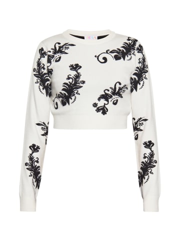 IZIA Damen Pullover in WOLLWEISS SCHWARZ