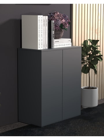 VCM  Kommode Sideboard Dalosa 2 Drehtüren in Anthrazit