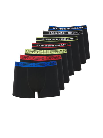 KOROSHI Pack Boxer Unterhose in SCHWARZ
