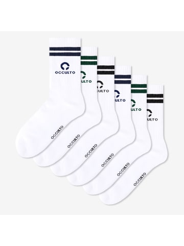Occulto 3er Pack Logo Tennissocken mit Streifen Ray in Mix