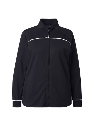 Ulla Popken Sweatjacke in schwarz
