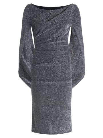 Vera Mont Cocktailkleid im Glitzer-Look in Dunkelblau/Grau