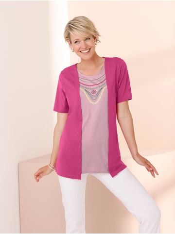 Sieh an! 2-in-1-Shirt in fuchsia-rosé