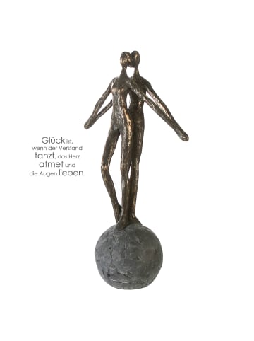 GILDE Skulptur "Kiss Me" in Bronze - H. 30 cm - B. 36 cm