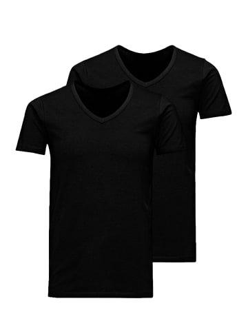Jack & Jones Unterhemd / Shirt Kurzarm Jacbasic in Schwarz