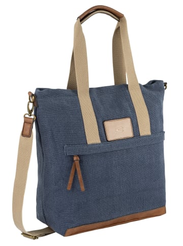 Camel Active Shopper Bag mit verstellbarem Schulterriemen in Blau