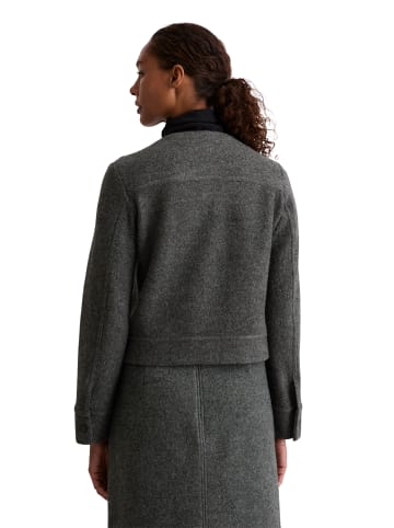 Marc O'Polo Indoor-Wolljacke tailored in rocky grey melange