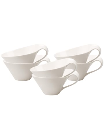 Villeroy & Boch 6er Set Teetasse NewWave 220 ml in weiß