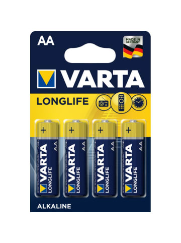 Varta Batterie Longlife AA in Schwarz