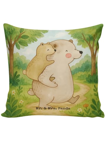 Mr. & Mrs. Panda Sofa Kissen Papa Bär Design ohne Spruch in Weiß