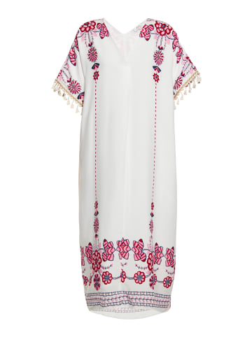 usha FESTIVAL Damen Kleid in Weiss Mehrfarbig