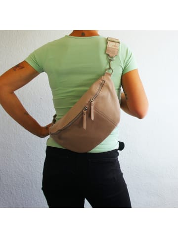 Toscanto Leder Gürteltasche Toscanto Tasche rosa ca. 37cm