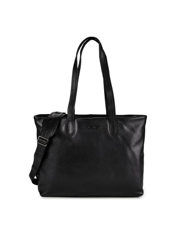 Plevier Catz Aktentasche RFID Schutz Leder 43 cm Laptopfach schwarz
