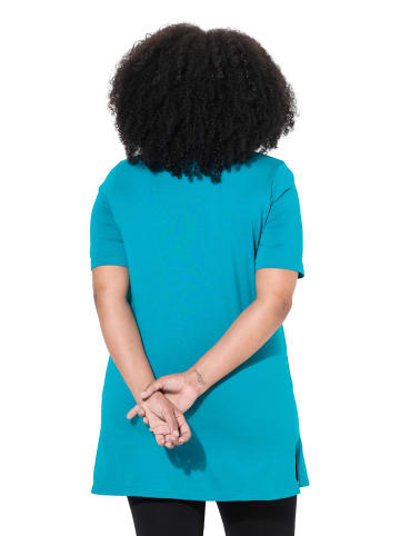 Ulla Popken Longshirt in blaugrün