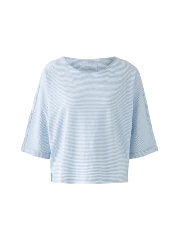 Oui T-Shirt in white blue