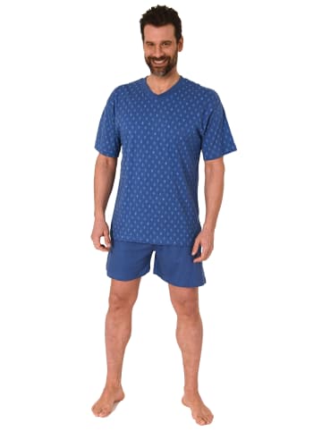 NORMANN Shorty Pyjama Schlafanzug kurzarm - 21949 in marine