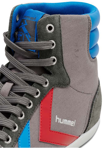 Hummel Schnürsenkel Sneaker Hummel Slimmer Erwachsene in CASTLEROCK/RIBBONRED/BRIL BLUE